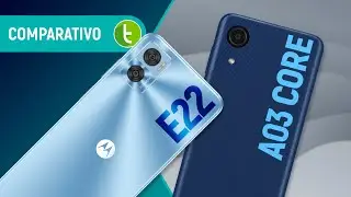 MOTO E22 vs GALAXY A03 CORE: qual é o CELULAR BÁSICO mais COMPLETO? | Comparativo