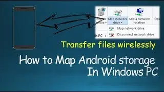 How to Map Android Storage as a Network Drive in Windows PC wirelessly | Hindi