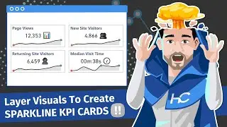 Custom KPI Card With Sparklines in Power BI