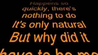 Abba - Why did it have to be me - Lyrics