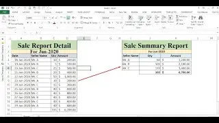 How to consolidate data in excel