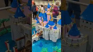 Giant LEGO Disneyland Sleeping Beauty Castle by Martin Harris 🎤 #shorts