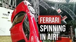 Spectacular view of Ferrari 458 Italia and Ferrari F1 Rotating!