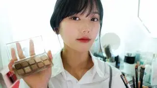 ASMR Japanese Doing Your Stage Makeup (Idol makeup Role Play)