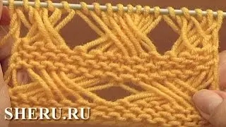 Knitting Long Loops Stitch Pattern Урок 7 Вязание спицами
