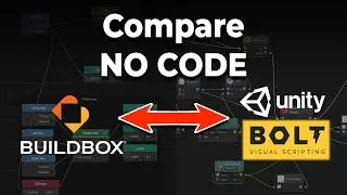 Compare Unity-Bolt and Buildbox - Game Development with NO CODE using Visual Scripting
