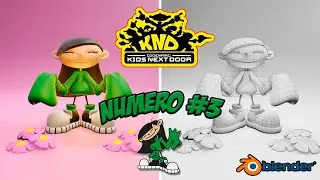Number 3 (Codename: Kids Next Door) - Character Modeling - Blender 2.93.4