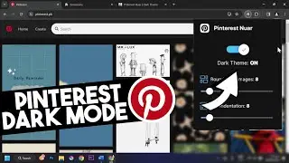 How to turn on Pinterest Drak Mode on PC