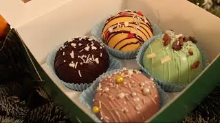 Шоколадні бомбочки з маршмелоу💣🍫🍬
