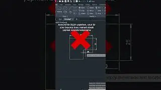 AutoCAD Tutorial - DPL Lisp (Quick Dimension- Hızlı Ölçülendirme)