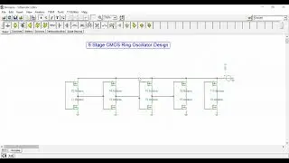 CMOS Ring oscillator Design in TiNA-TI