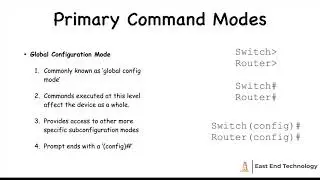 Cisco IOS Command Modes example video