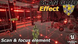 01 X Ray Pulsing Scanner with sounds, niagara, and material in a component on Unreal Engine 5