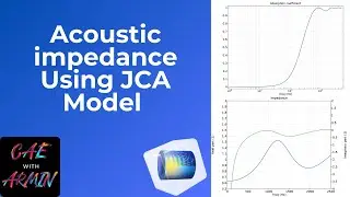 🎶🔊 COMSOL Tutorial: Acoustic Impedance of Porous Material Using JCA Model 🧱🌍