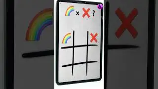 which is your favorite 😉? 🌈+ ❌=❓#procreate #shorts #artwitha #a #arttiktok #Satisfyingart  @ArtwithA