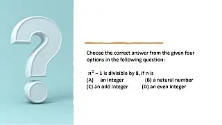 𝒏^𝟐 – 1 is divisible by 8, if n is #realnumbers #cbseclass10maths #exemplarmcq