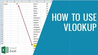 How to use vLookup