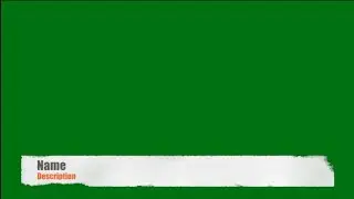 Lower third green screen animation ||