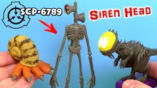 СИРЕНОГОЛОВЫЙ SCP-6789 Siren Head 🔈 Лепим из пластилина | SCP-745, SCP-075