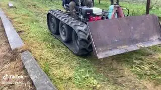 Самодельный гусеничный трактор