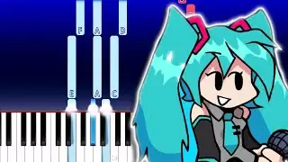 Friday night funkin x Miku - popipo (Piano Tutorial)