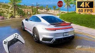 Porsche 911 Turbo S | Forza Horizon 5 | PS5 DualSense Controller gameplay