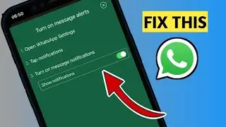 Fix "Turn On message Alerts Whatsapp " pop up notification