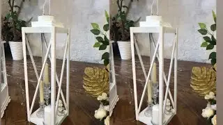 Как сделать большой фонарь , подсвечник своими руками.
