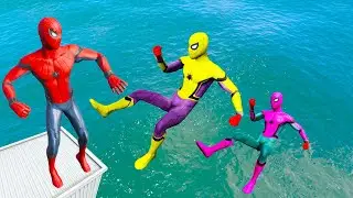 Colourfull Spiderman Jumping Highest Building (Euphoria Ragdolls)-Ep 71