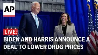 LIVE: Biden and Harris announce a deal to lower drug prices