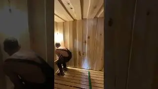 Парная из необрезной доски липы🔥 #мирбань #баня #парная #необрезная # леший