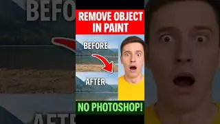 Remove Object / Background in Paint Easily & Fast - No Photoshop Needed!
