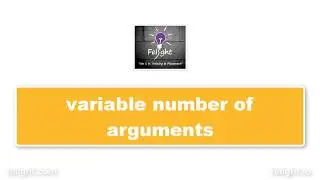 [Java Basics] Variable number of arguments