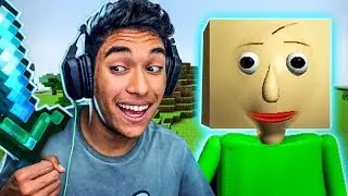 O BALDIS ENTROU NO MUNDO DE MINECRAFT !! - ( Minecraft Baldis Basic )