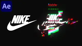 Glitch Logo Reveal Animation in After Effects - After Effects Tutorial | No Plugins