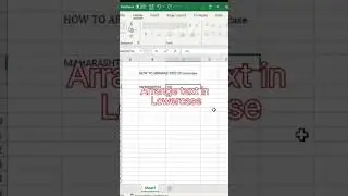 #arrange text in lowercase#excel #exceltutorial #shorts #youtubeshorts #reels