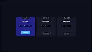 How to Create a Pricing Plans Table - HTML & CSS Tutorial (Minimal Modern Design) 2022