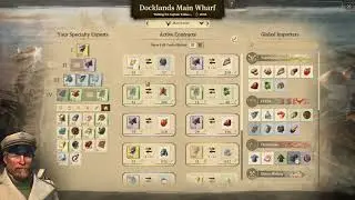 Anno 1800 Docklands Main Wharf Menu Scroll Bug Multi Player Game
