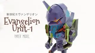 DIY Evangelion EVA-01 papercraft model (step by step tutorial)
