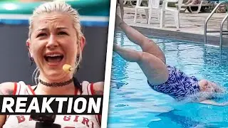 Luna REAGIERT auf POOL FAILS😂 | Luna Peruna