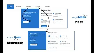 Easy Mega Menu Dropdown Using Just CSS ✨