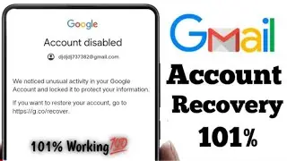 Disable account ko recover kaise kare || your account has been disabled || disabled google account