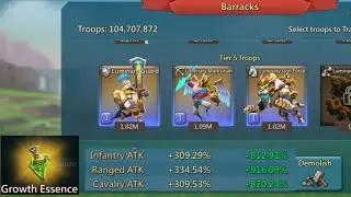 MY RALLY TRAP UPGRADE GEARS & BLESSING ARTIFACT..LORDS MOBILE