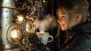A Day in the Steampunk Castle in the Sky - AI film / short movie
