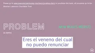 Demo de Problem by New Rules. Traducción en español