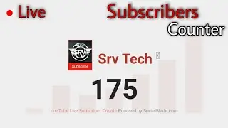 Live subscribers counter | Apne channel ke live subscribers kaise dekhe | Srv tech.