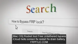 Bypass iCloud hello screen fix restart fix drain battery by Rocket tool