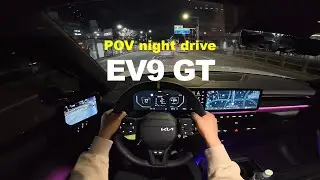 2025 KIA EV9 GT POV night drive