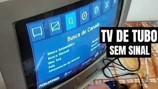 TV de Tubo sem sinal como sintonizar globo SBT Record