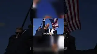The shooter missed, but 45 didnt 🔥🔥🔥 #rap #ai #trump #manymen #biden